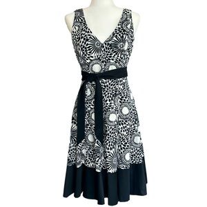 Nine West Sleeveless Fit and Flare Dress Sleeveless Casual Work Sundress